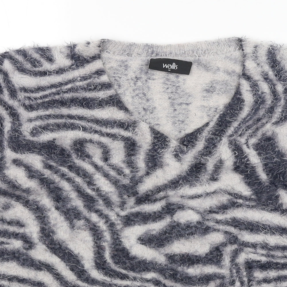 Womens UK Size M Wallis Grey Pullover Jumper