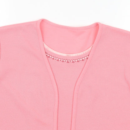 Womens UK Size S Preworn Pink Basic T-Shirt