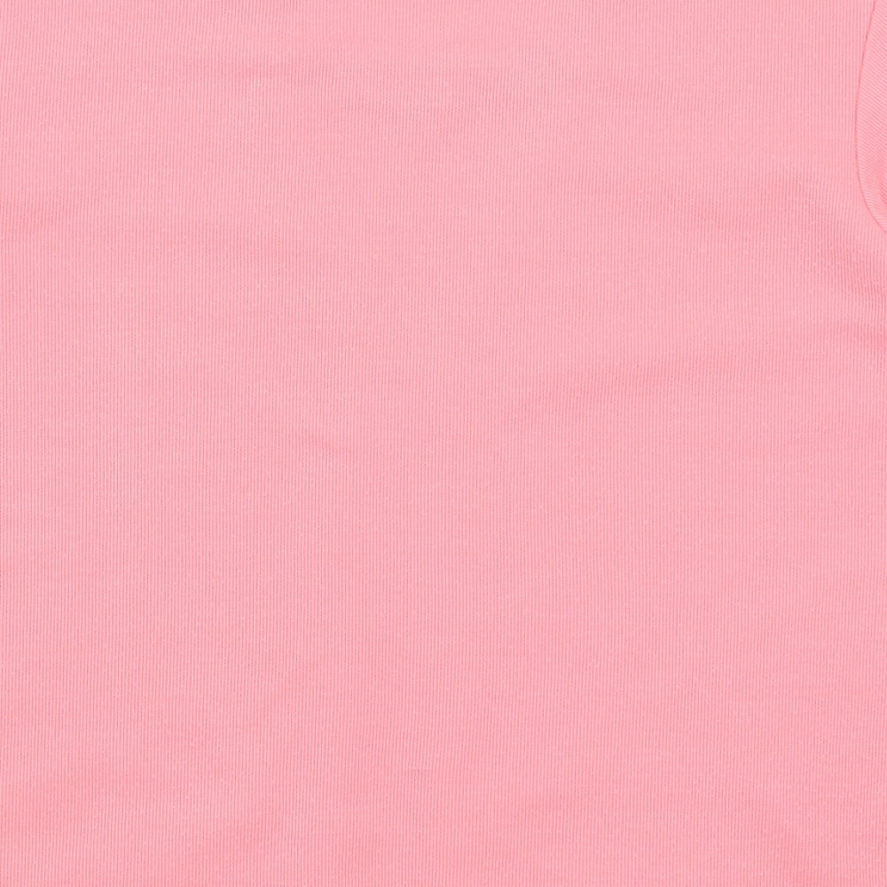 Womens UK Size S Preworn Pink Basic T-Shirt