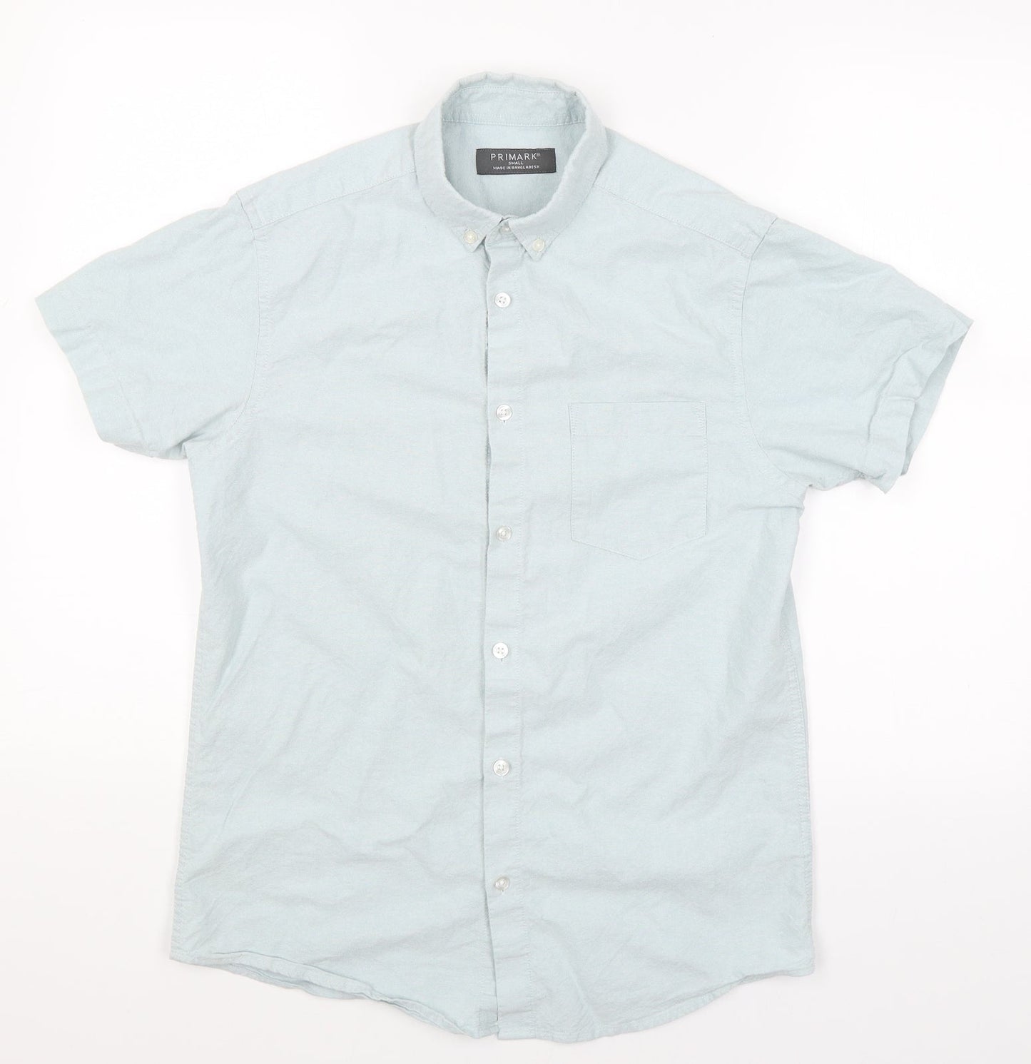 Primark Mens Blue    Button-Up Size S