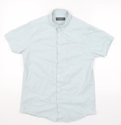 Primark Mens Blue    Button-Up Size S