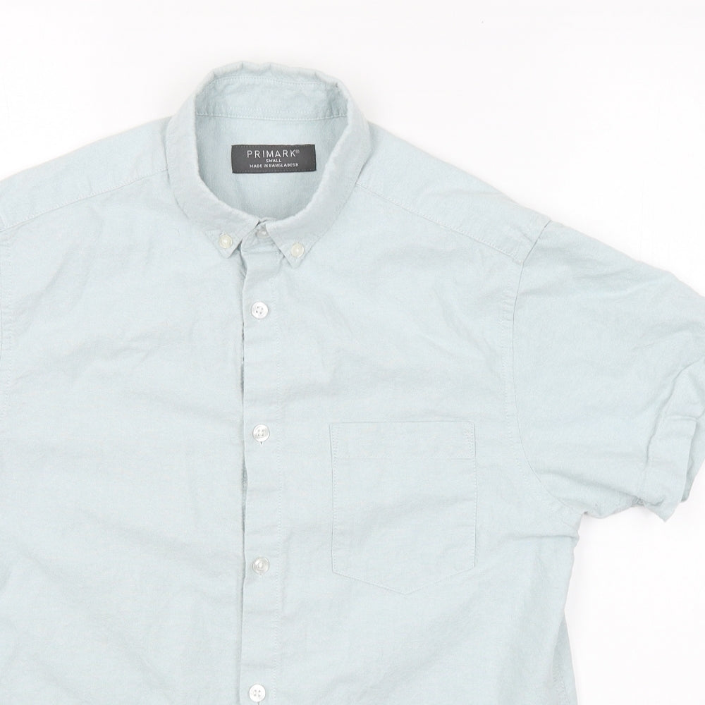 Primark Mens Blue    Button-Up Size S