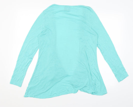 Be You Womens Blue   Wrap Jumper Size 14
