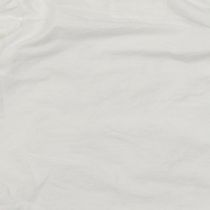 TU Girls White   Basic T-Shirt Size 7 Years  - Santa's List