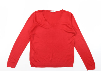 love knitwear Womens Red   Pullover Jumper Size 14