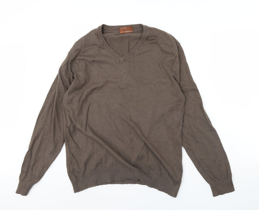 m&s Mens Brown   Pullover Jumper Size L