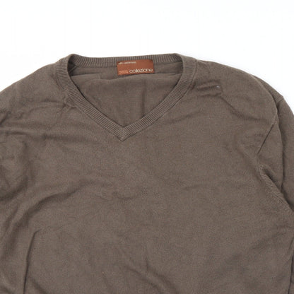 m&s Mens Brown   Pullover Jumper Size L