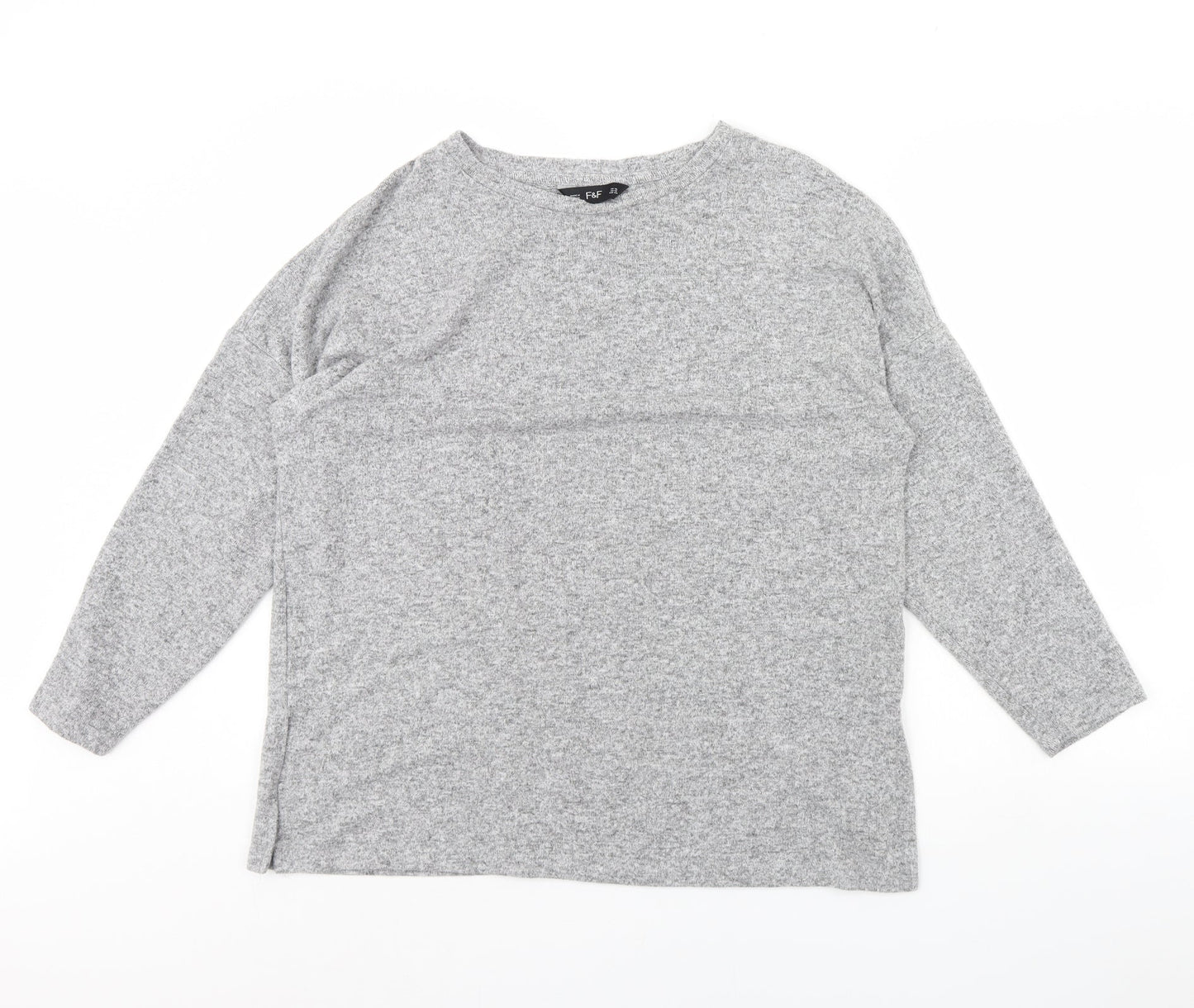 F&F Womens Grey   Pullover Jumper Size 16