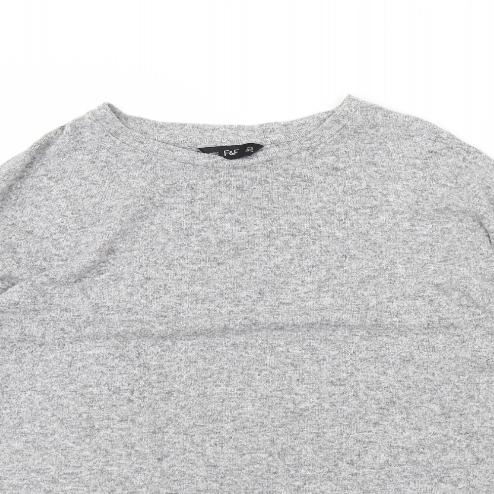 F&F Womens Grey   Pullover Jumper Size 16