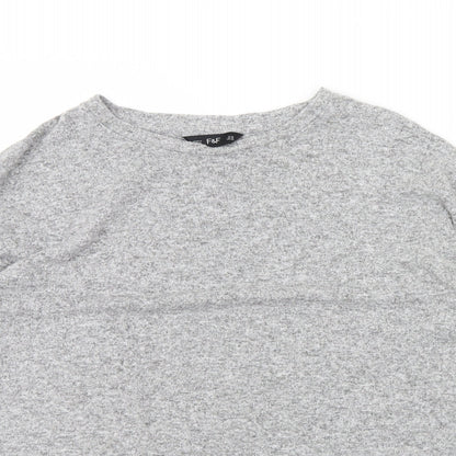 F&F Womens Grey   Pullover Jumper Size 16