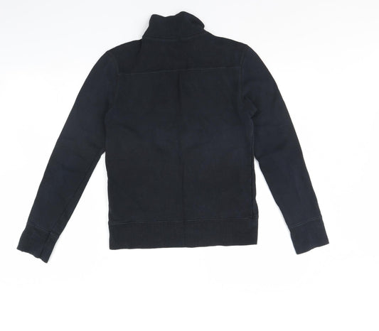 BIG STAR Womens Black   Henley Jumper Size M