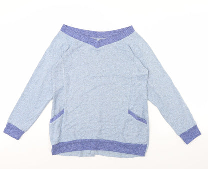 Womens UK Size M Preworn Blue Pullover Jumper
