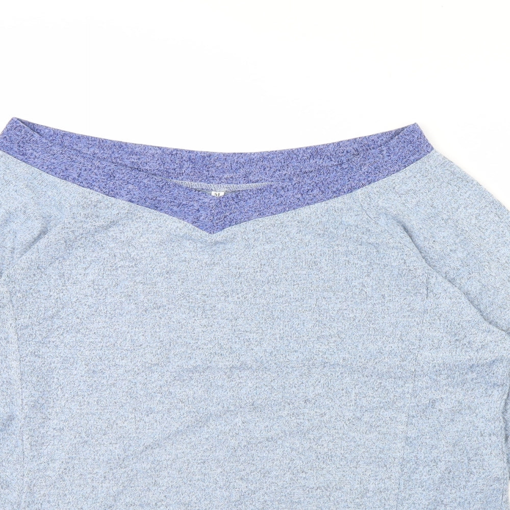 Womens UK Size M Preworn Blue Pullover Jumper