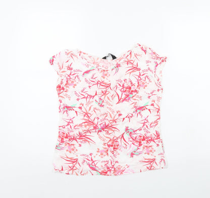 Womens UK Size 8 Dorothy Perkins White Basic T-Shirt