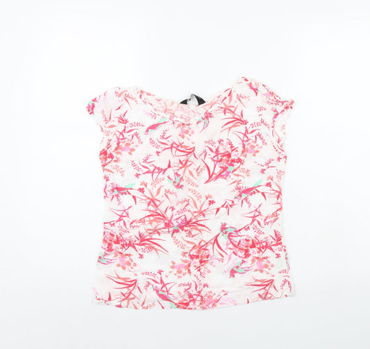Womens UK Size 8 Dorothy Perkins White Basic T-Shirt