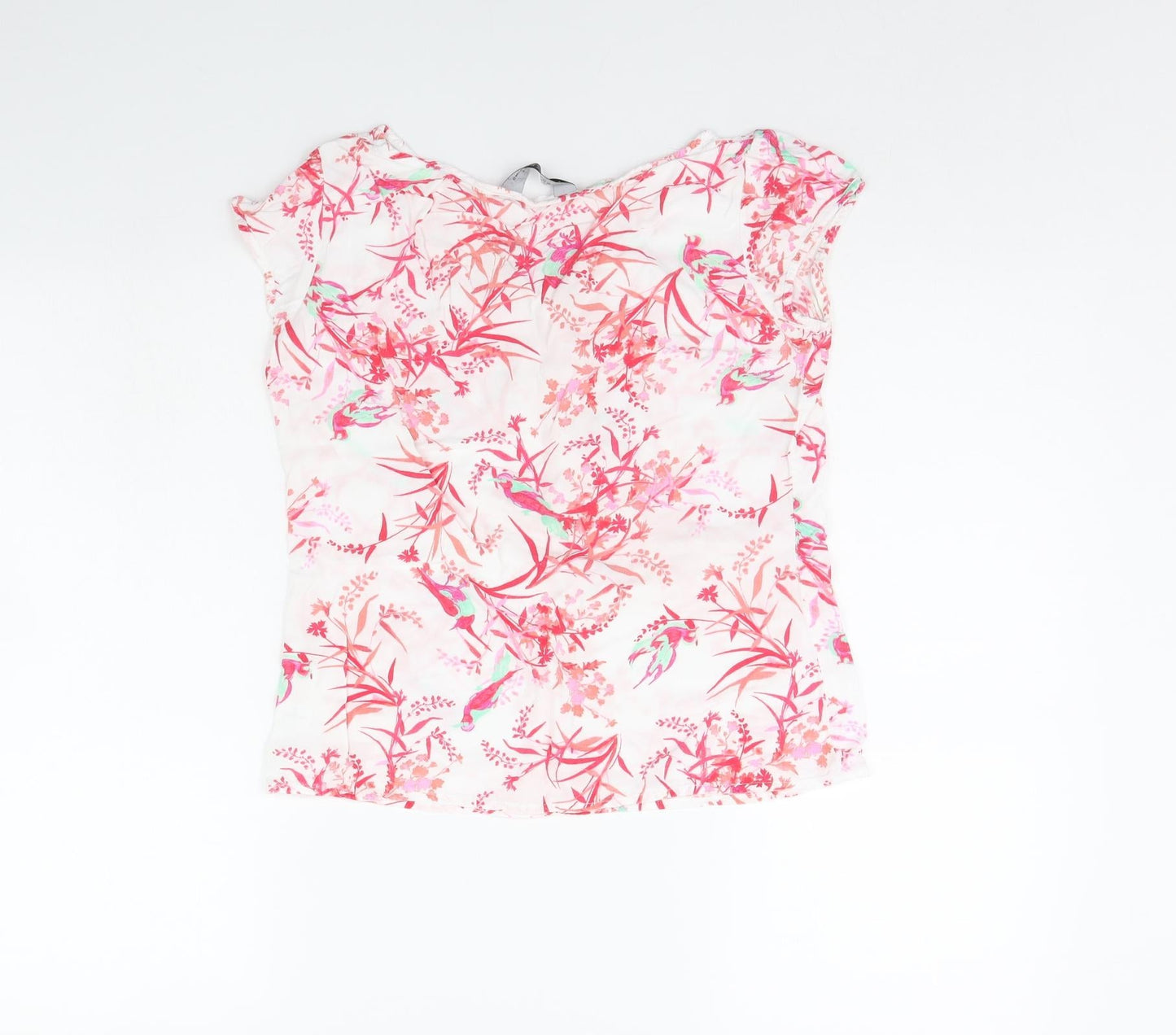 Womens UK Size 8 Dorothy Perkins White Basic T-Shirt