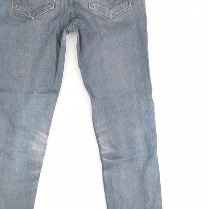 House of Denim Womens Blue  Denim Straight Jeans Size 8 L25 in