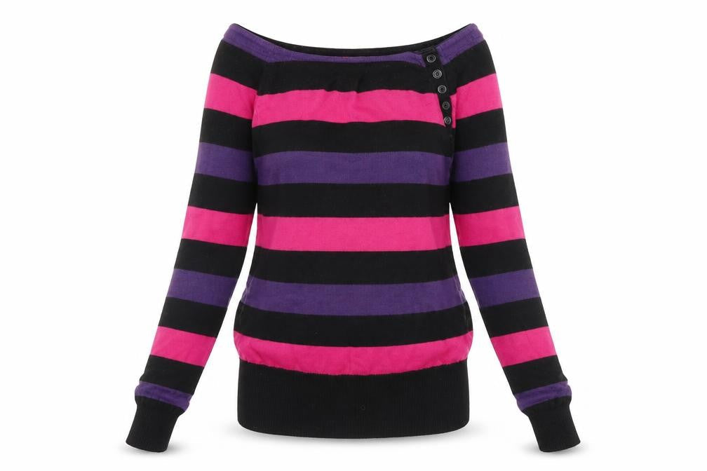 Womens UK Size 6 Divided Black Pullover Jumper