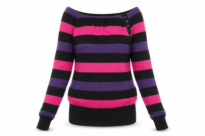 Womens UK Size 6 Divided Black Pullover Jumper