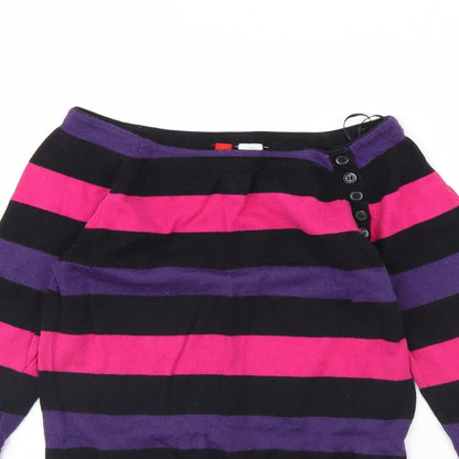 Womens UK Size 6 Divided Black Pullover Jumper