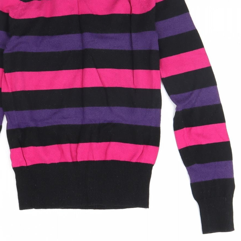 Womens UK Size 6 Divided Black Pullover Jumper