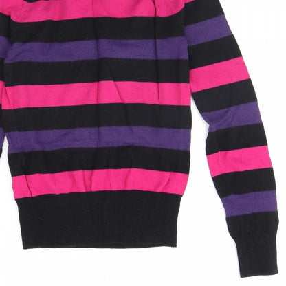 Womens UK Size 6 Divided Black Pullover Jumper