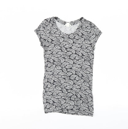 Womens UK Size XS H&M Black Basic Tank