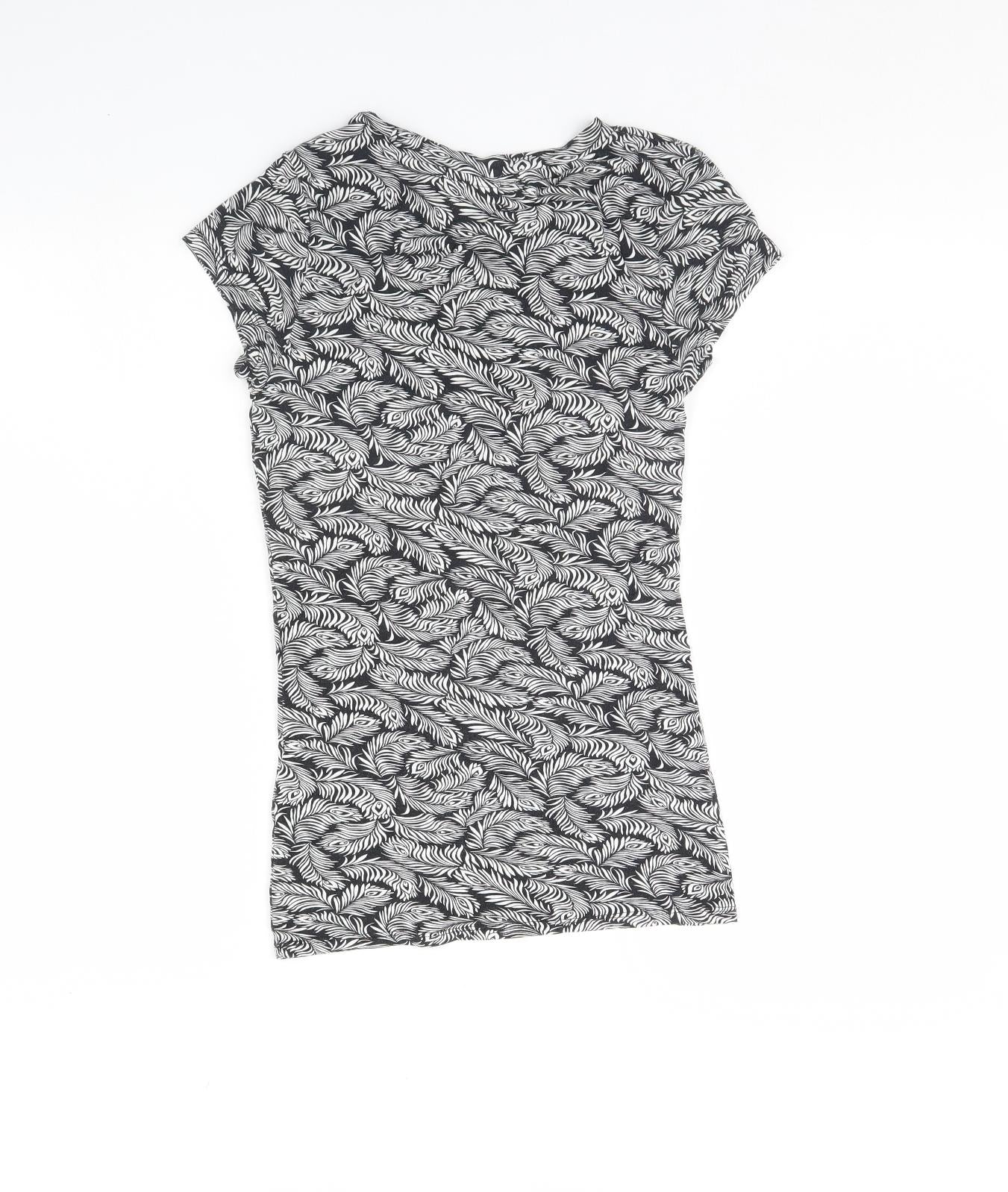 Womens UK Size XS H&M Black Basic Tank