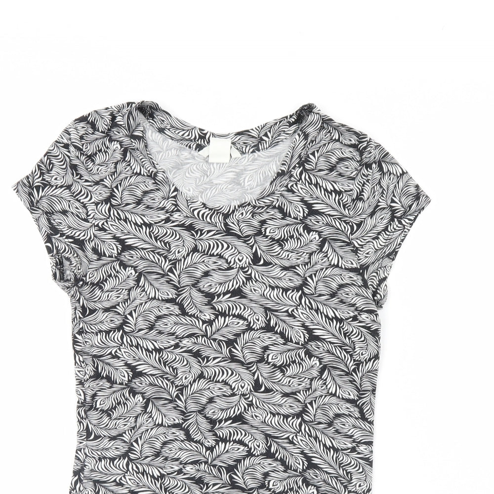 Womens UK Size XS H&M Black Basic Tank