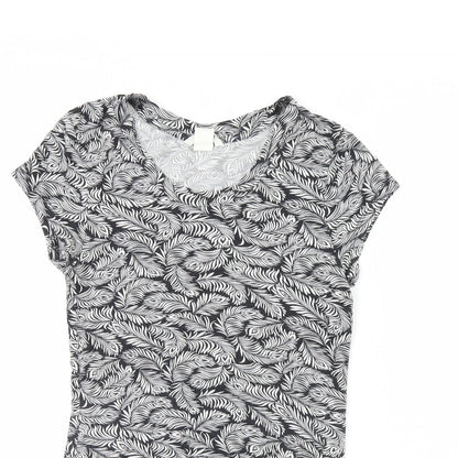 Womens UK Size XS H&M Black Basic Tank