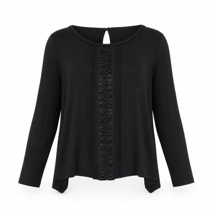 Womens UK Size XS H&M Black Basic Blouse