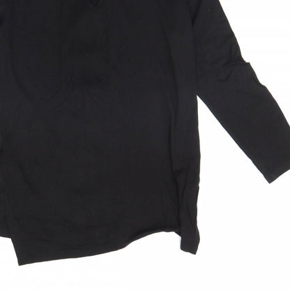 Womens UK Size XS H&M Black Basic Blouse