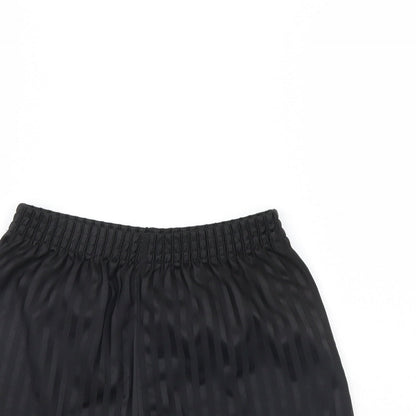 George Boys Black Striped  Sweat Shorts Size 8 Years