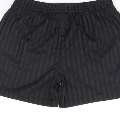 George Boys Black Striped  Sweat Shorts Size 8 Years