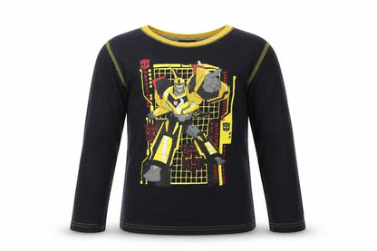 Character Boys Black Solid   Pyjama Top Size 9 Years  - Avengers