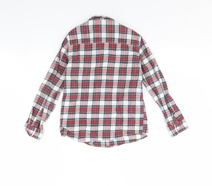 NEXT Boys Red Check  Basic Button-Up Size 5 Years