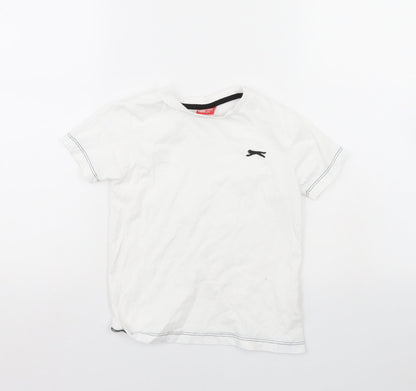 Slazenger Boys White   Basic T-Shirt Size 5 Years