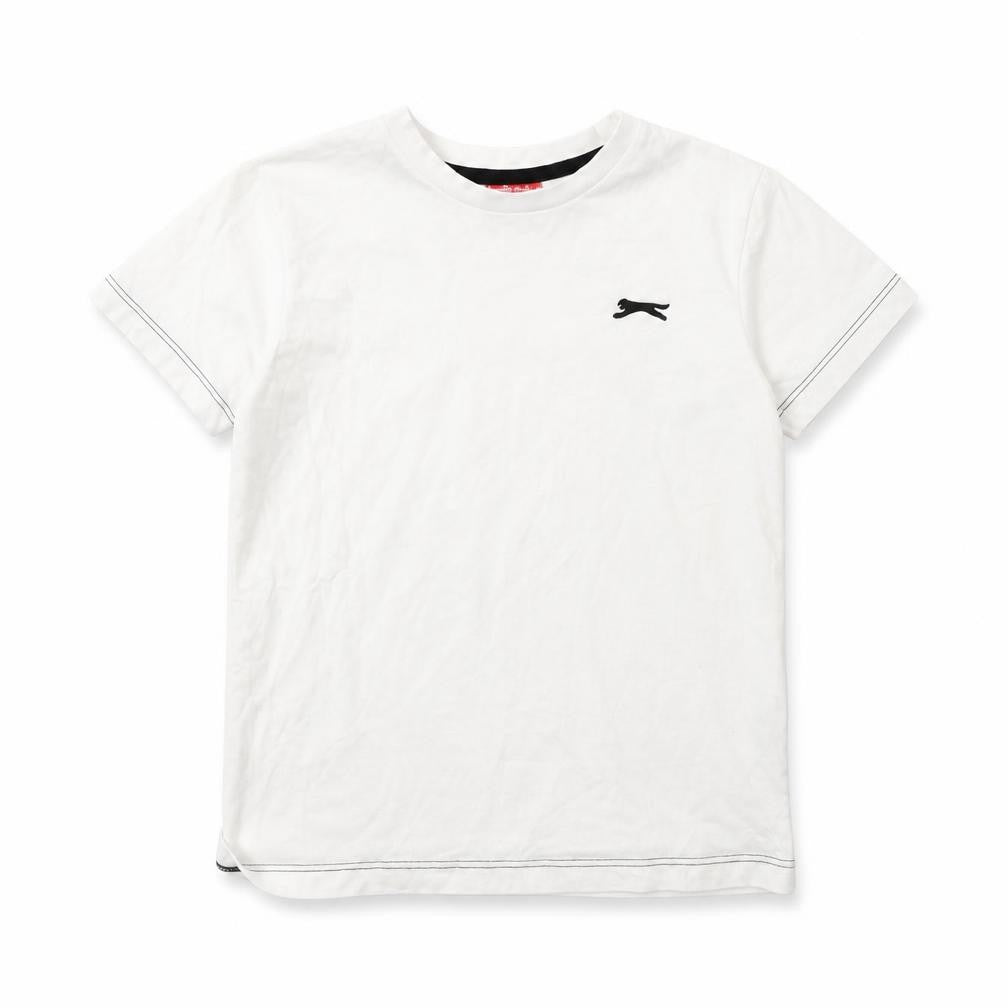 Slazenger Boys White   Basic T-Shirt Size 5 Years