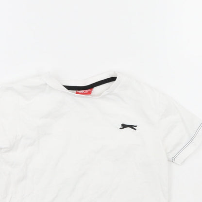 Slazenger Boys White   Basic T-Shirt Size 5 Years