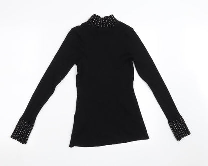 New Look Womens Black   Pullover Hoodie Size 12