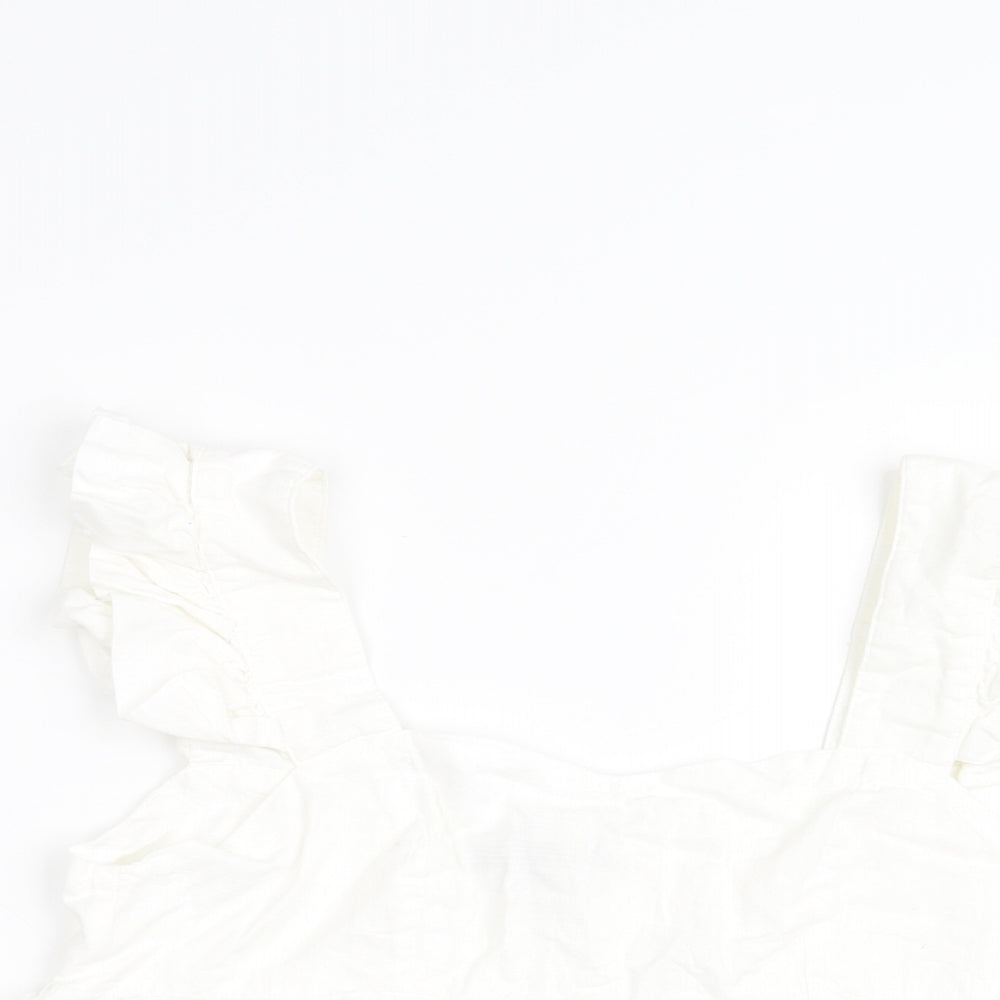 SheIn Womens White   Cropped Tank Size S