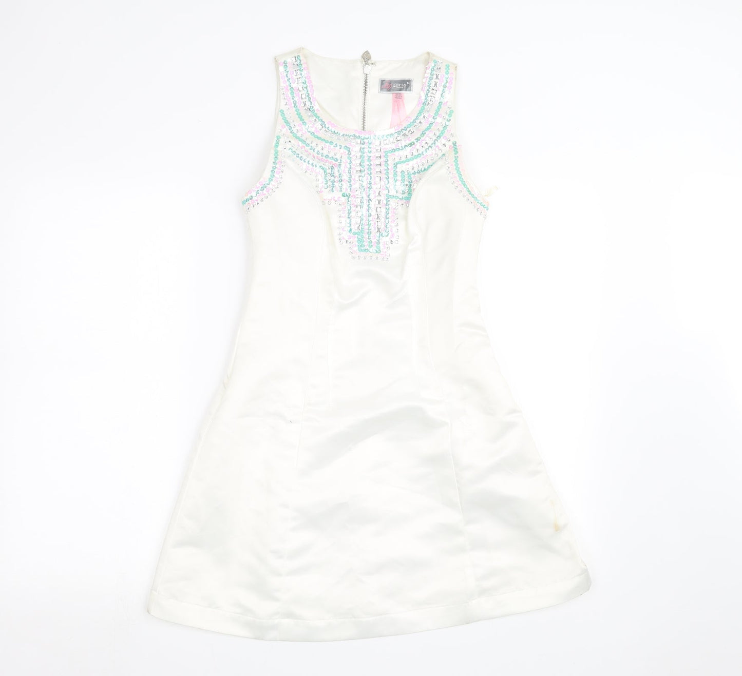 Lipsy Womens White   A-Line  Size 8