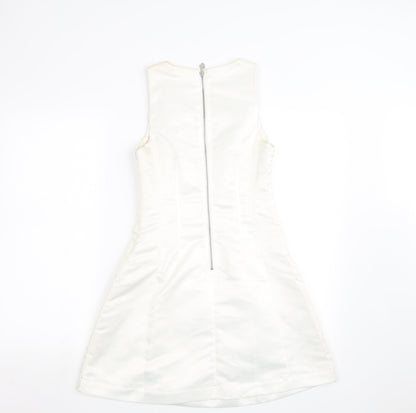 Lipsy Womens White   A-Line  Size 8