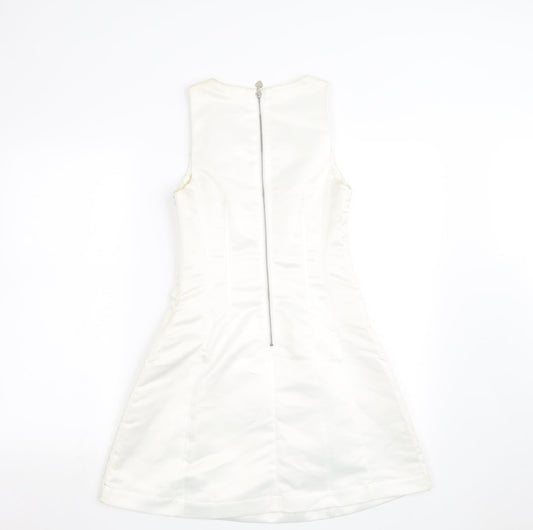 Lipsy Womens White   A-Line  Size 8