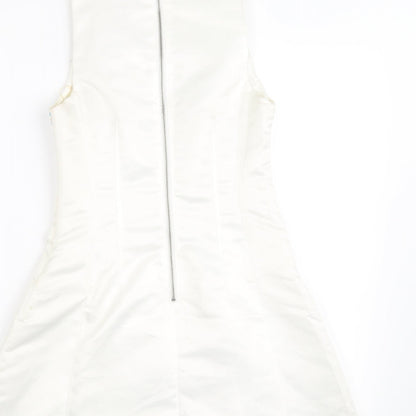 Lipsy Womens White   A-Line  Size 8