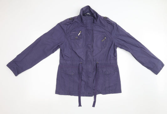Marks and Spencer Womens Purple   Windbreaker Coat Size 14