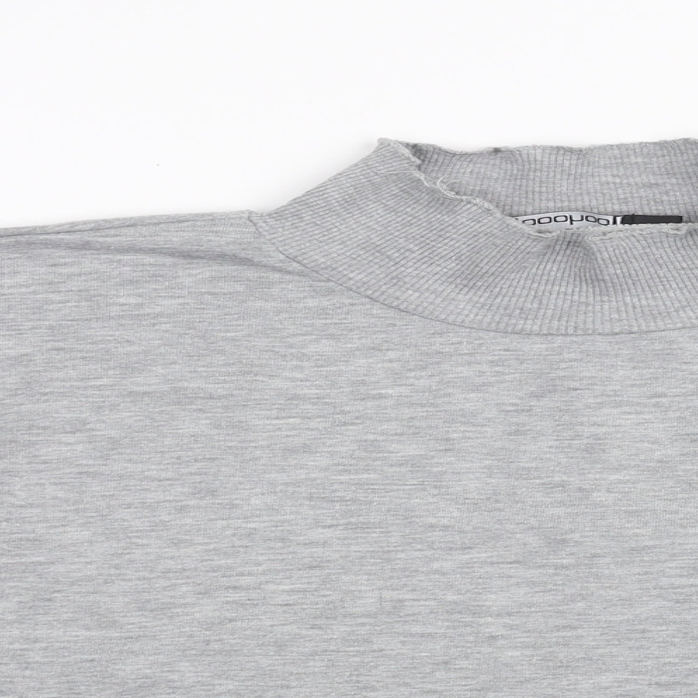Boohoo Womens Grey   Pullover Sweatshirt Size 12  - cropped jumper