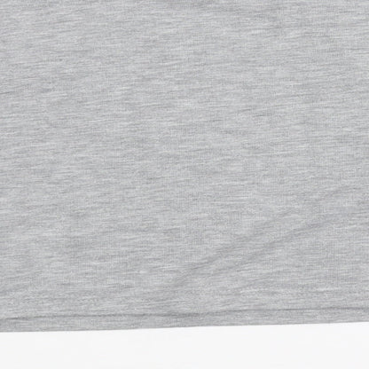 Boohoo Womens Grey   Pullover Sweatshirt Size 12  - cropped jumper