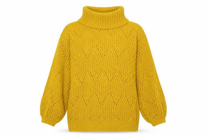 Front view of TU women’s yellow pullover sweatshirt, size UK 16