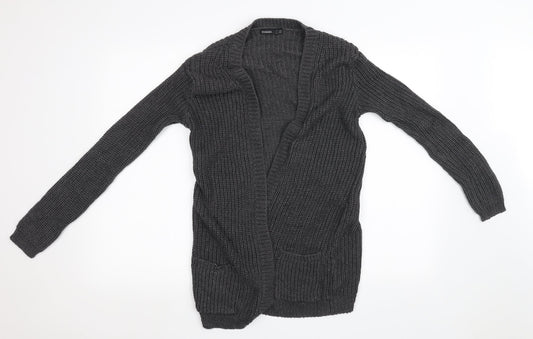 ESMARA Womens Grey  Knit Cardigan Jumper Size 12